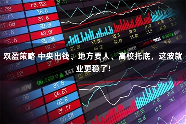 双盈策略 中央出钱、地方要人、高校托底，这波就业更稳了!