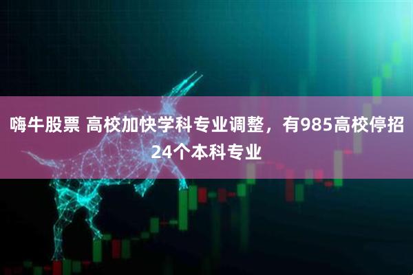 嗨牛股票 高校加快学科专业调整,有985高校停招24个本科专业